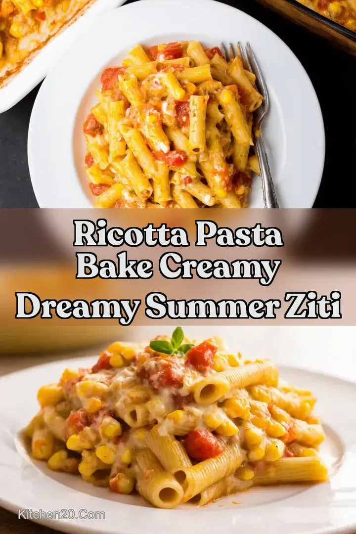 Ricotta Pasta Bake Creamy Dreamy Summer Ziti