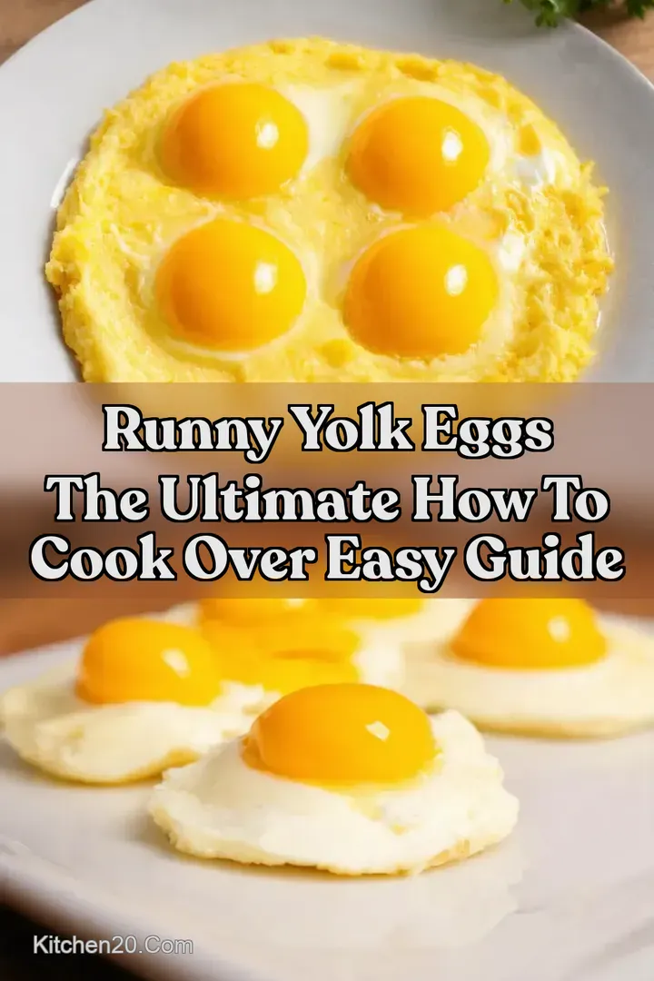 Runny Yolk Eggs The Ultimate How to Cook Over Easy Guide : PIN FOR LATER Runny Yolk Eggs The Ultimate How to Cook Over Easy Guide