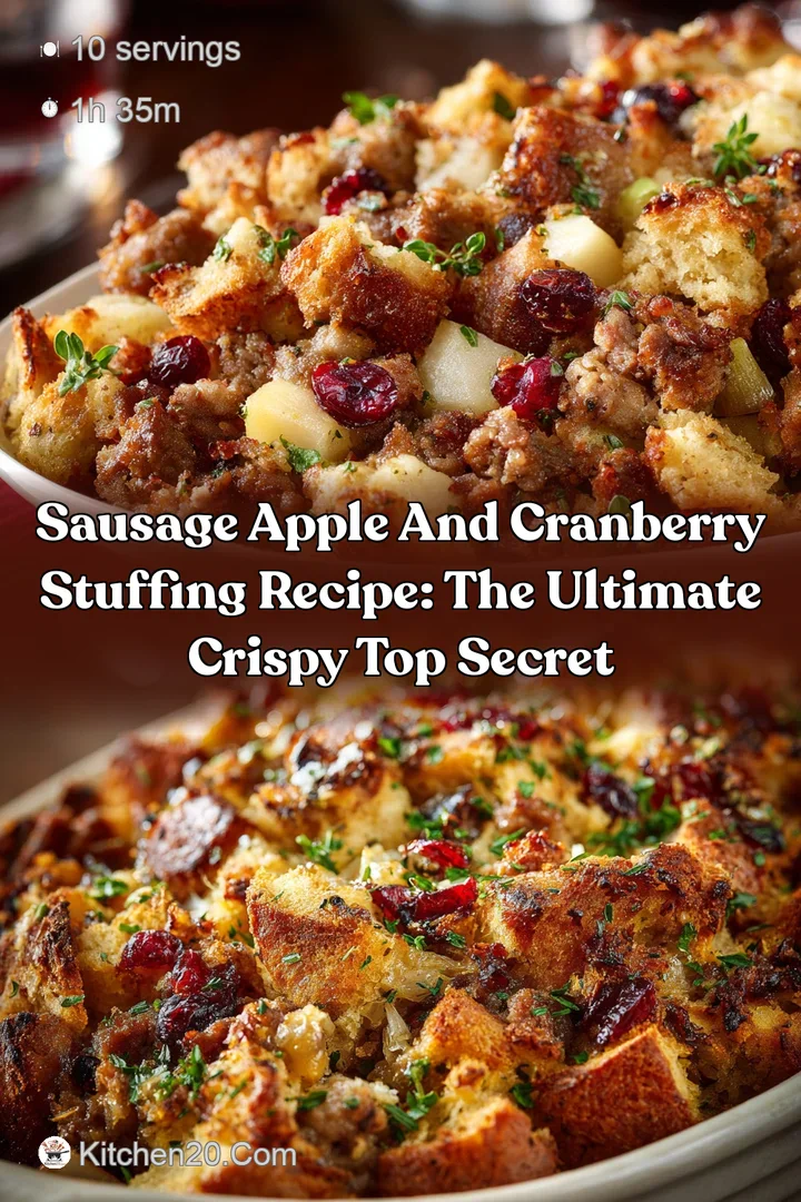 Sausage Apple and Cranberry Stuffing Recipe: The Ultimate Crispy Top Secret