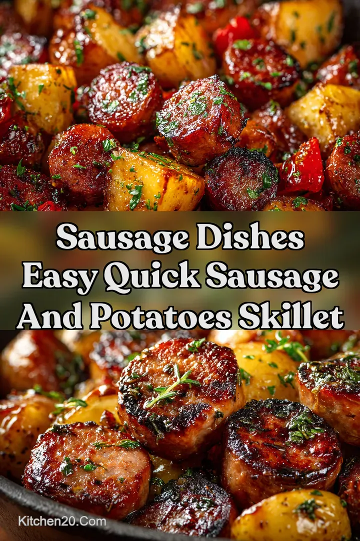 Sausage Dishes Easy Quick Sausage and Potatoes Skillet