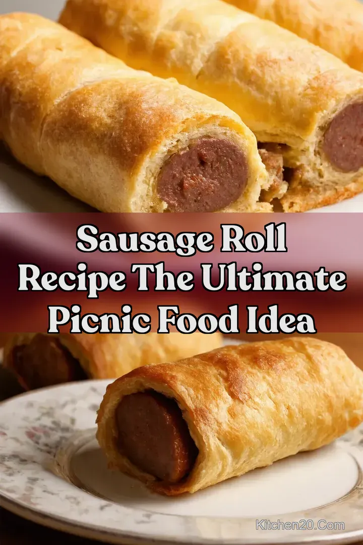 Sausage Roll Recipe The Ultimate Picnic Food Idea : PIN FOR LATER Sausage Roll Recipe The Ultimate Picnic Food Idea