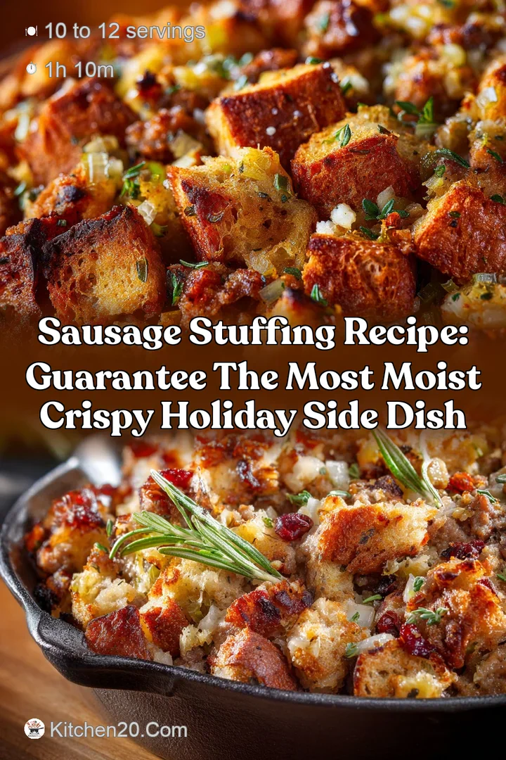 Sausage Stuffing Recipe: Guarantee the Most Moist Crispy Holiday Side Dish