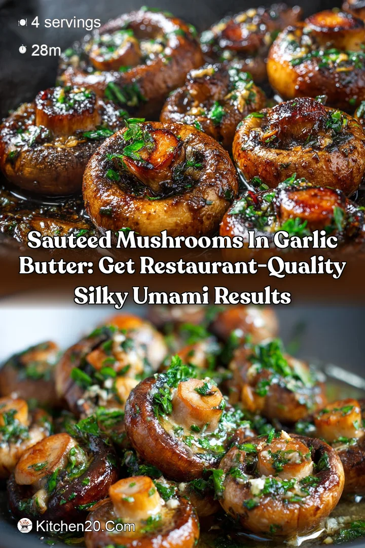 Sauteed Mushrooms in Garlic Butter: Get Restaurant-Quality Silky Umami Results