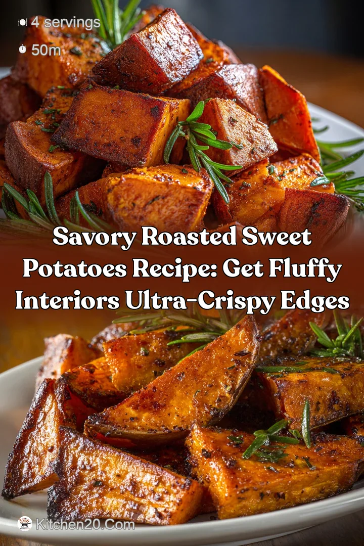 Savory Roasted Sweet Potatoes Recipe: Get Fluffy Interiors Ultra-Crispy Edges
