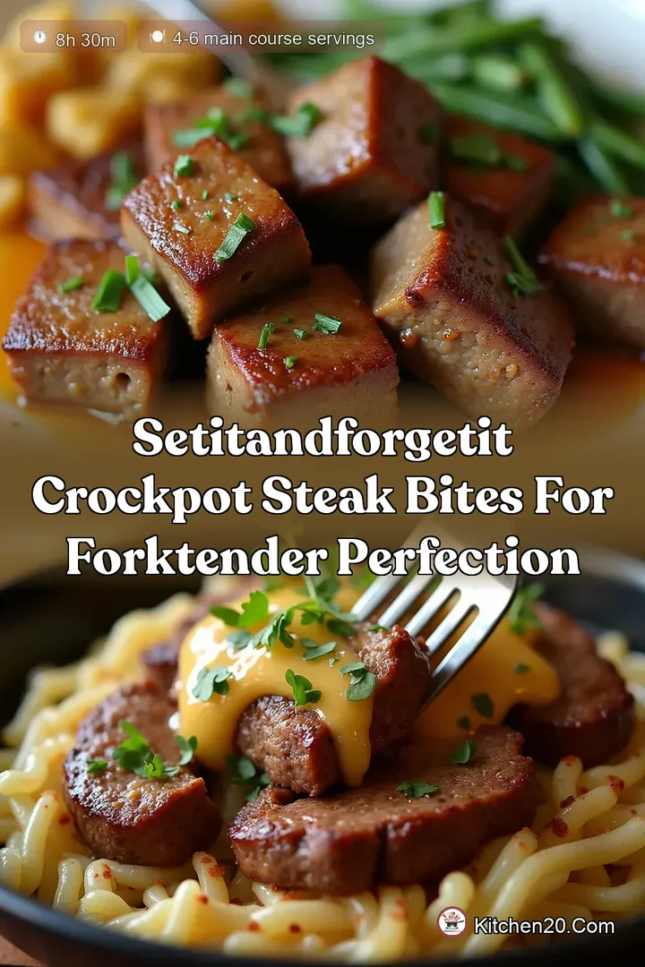 SetItandForgetIt Crockpot Steak Bites for ForkTender Perfection