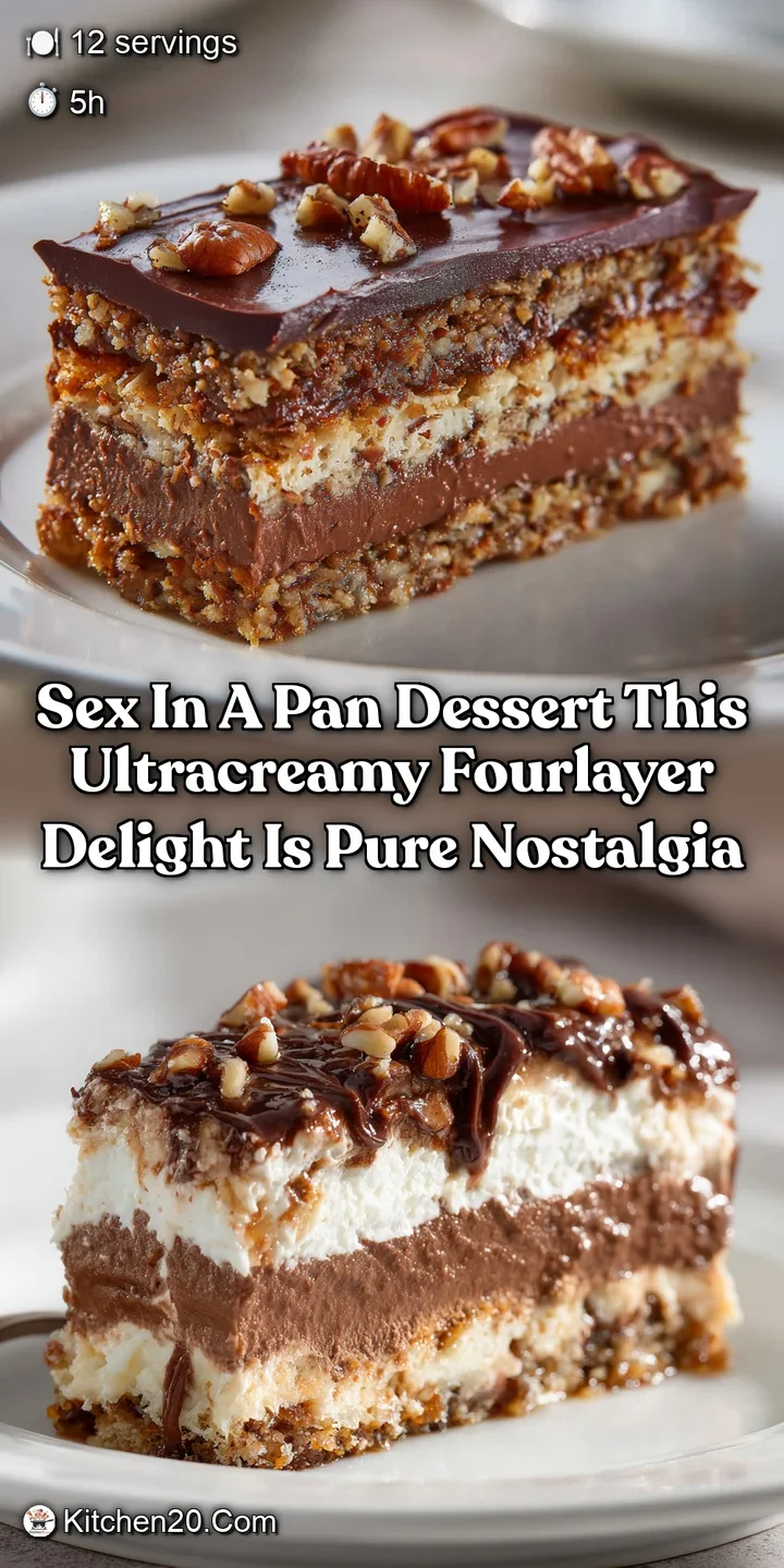 Sex In A Pan Dessert This UltraCreamy FourLayer Delight Is Pure Nostalgia