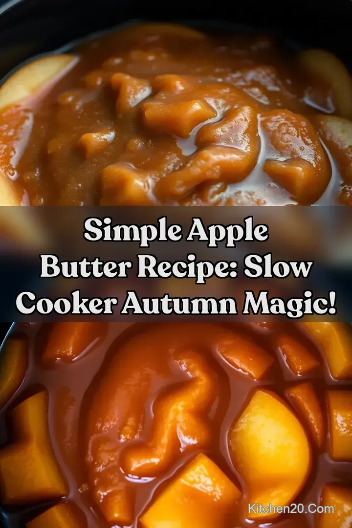 Simple Apple Butter Recipe: Slow Cooker Autumn Magic!