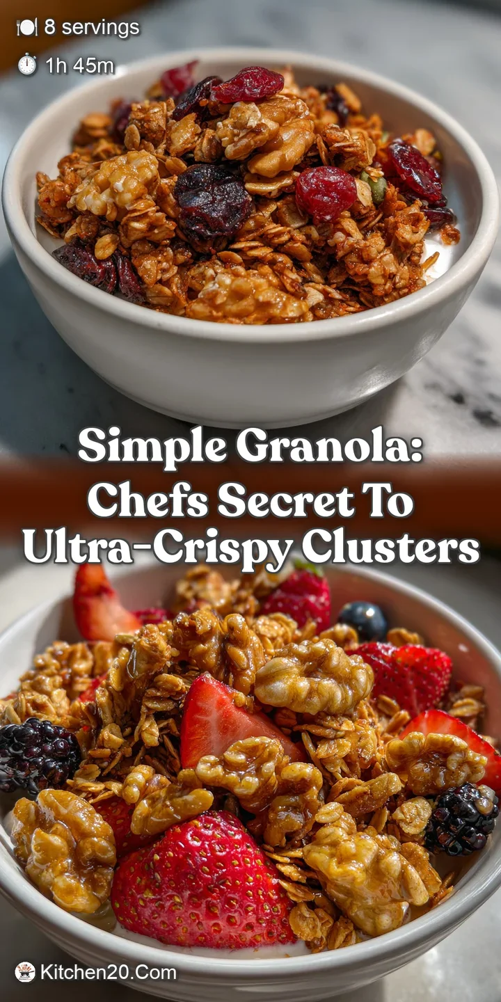 Simple Granola: Chefs Secret to Ultra-Crispy Clusters