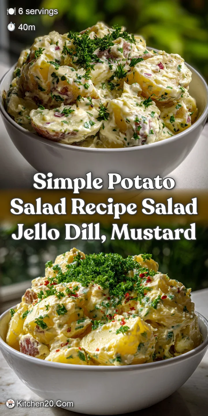 Simple Potato Salad Recipe Salad Jello Dill Mustard