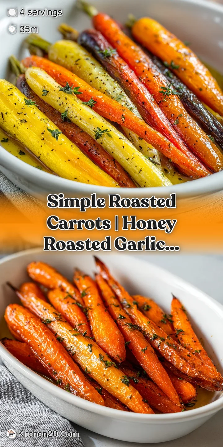 Close-up of tender, golden-brown roasted carrots, showing their soft texture and sweet glaze.