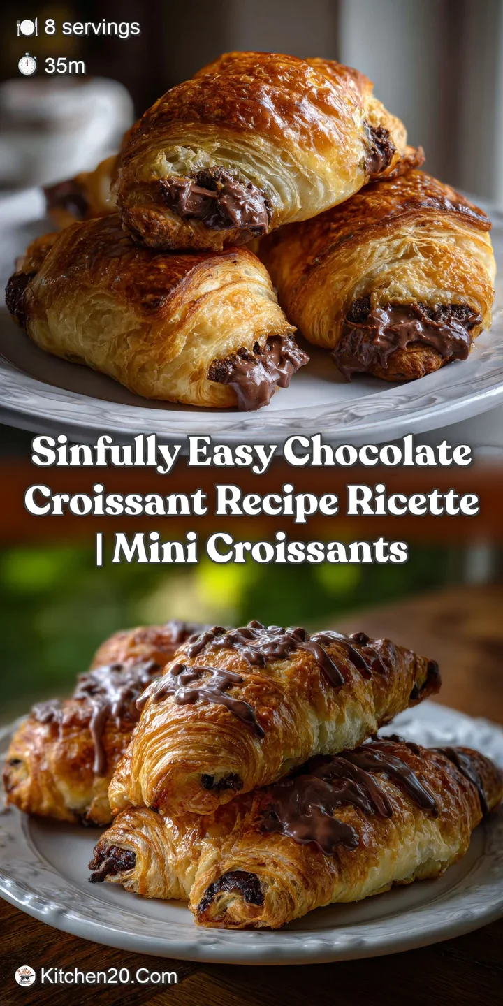 Close-up of a chocolate croissant's torn layers, revealing rich, dark chocolate. Buttery, flaky textures, contrasting with...