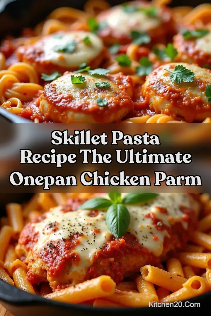 Skillet Pasta Recipe The Ultimate OnePan Chicken Parm