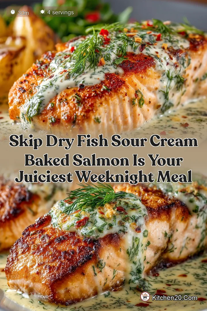 Skip Dry Fish Sour Cream Baked Salmon is Your Juiciest Weeknight Meal
