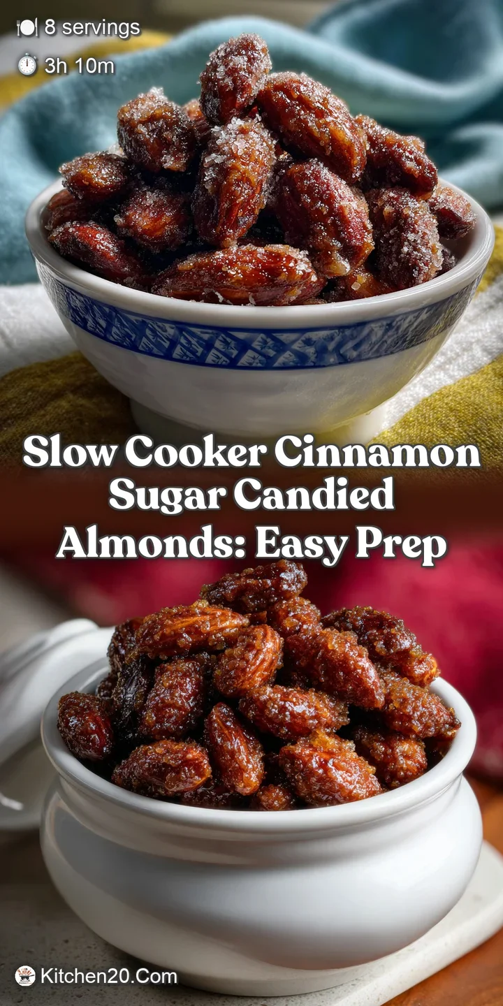 Slow Cooker Cinnamon Sugar Candied Almonds: Easy Prep