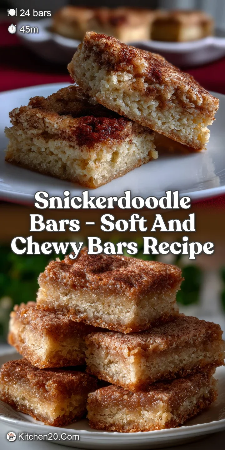 Snickerdoodle Bars - Soft And Chewy Bars Recipe