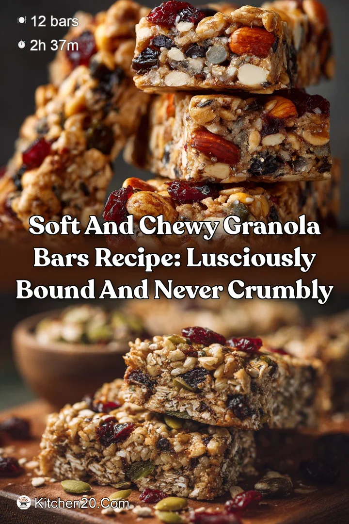 Soft and Chewy Granola Bars Recipe: Lusciously Bound and Never Crumbly