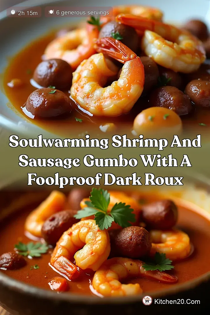 SoulWarming Shrimp and Sausage Gumbo with a Foolproof Dark Roux