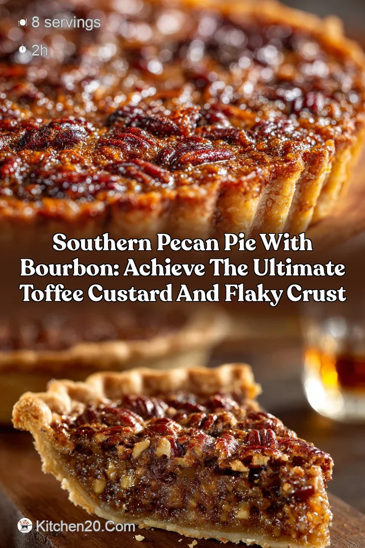 Southern Pecan Pie with Bourbon: Achieve the Ultimate Toffee Custard and Flaky Crust