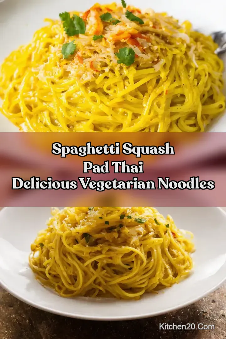 Spaghetti Squash Pad Thai Delicious Vegetarian Noodles