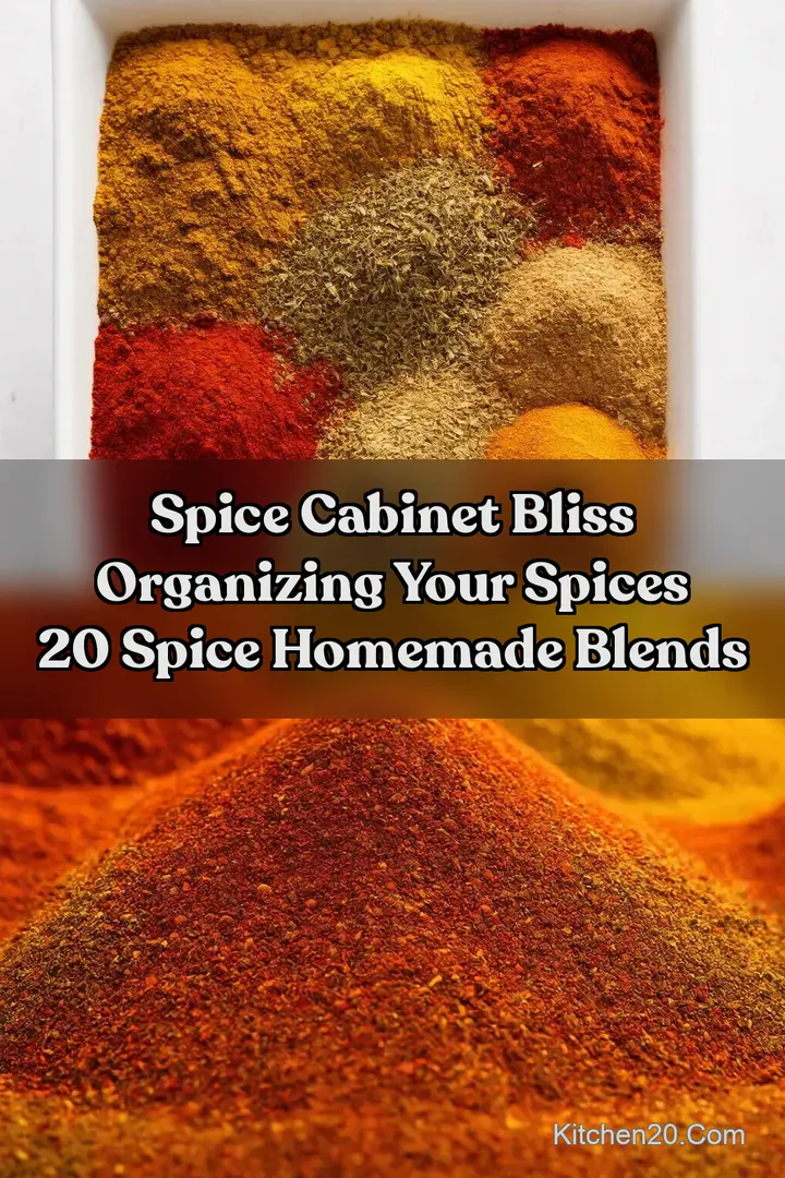 Spice Cabinet Bliss Organizing Your Spices 20 Spice Homemade Blends