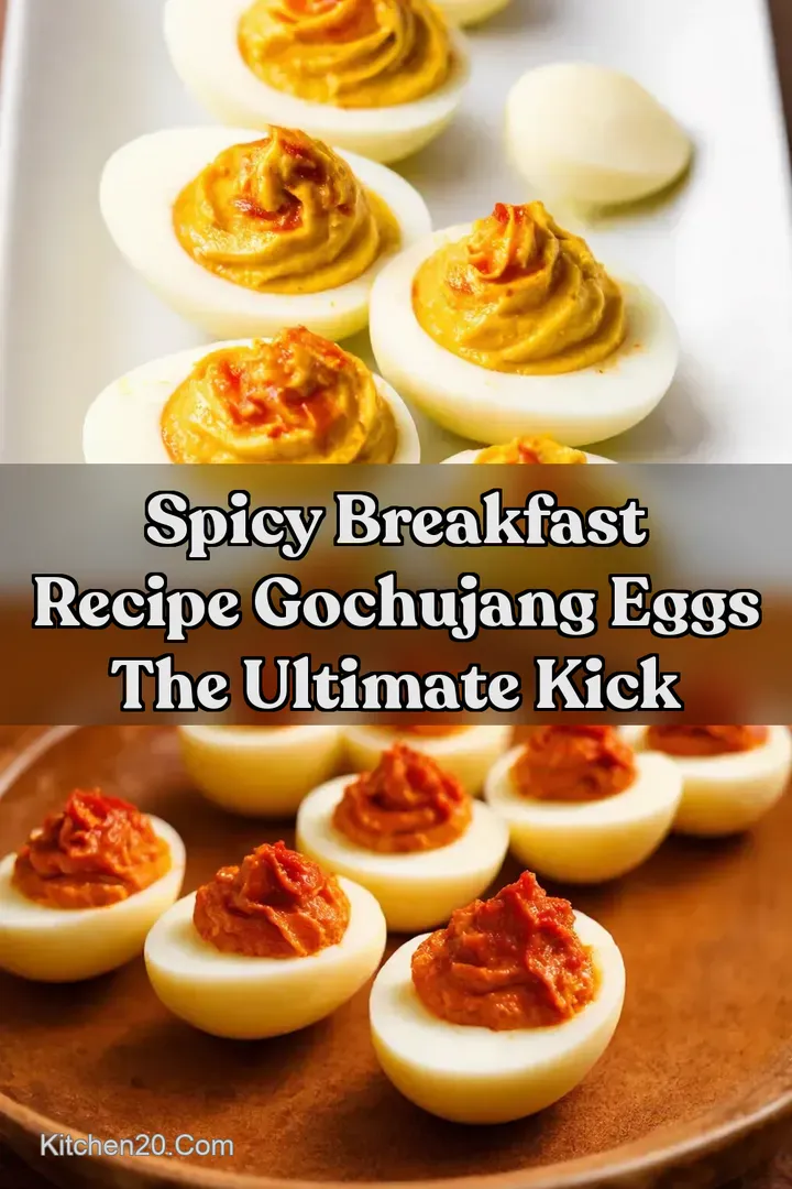 Spicy Breakfast Recipe Gochujang Eggs The Ultimate Kick