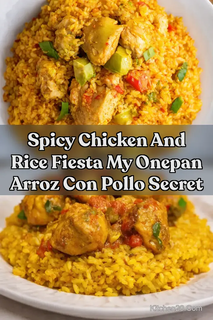 Spicy Chicken and Rice Fiesta My OnePan Arroz Con Pollo Secret