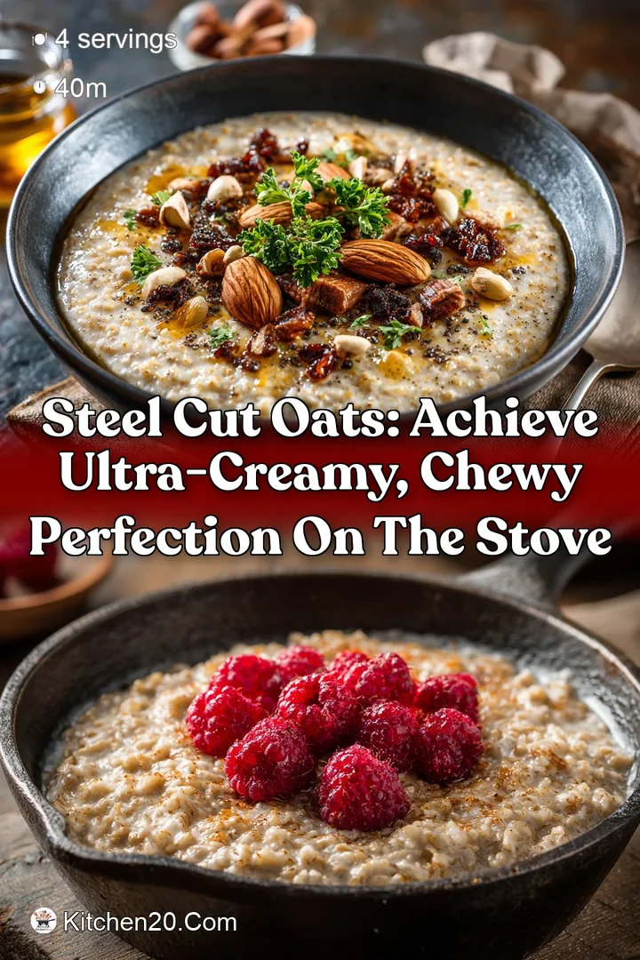 Steel Cut Oats: Achieve Ultra-Creamy Chewy Perfection on the Stove