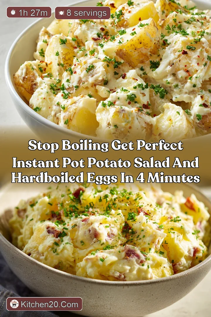 Stop Boiling Get Perfect Instant Pot Potato Salad and HardBoiled Eggs in 4 Minutes