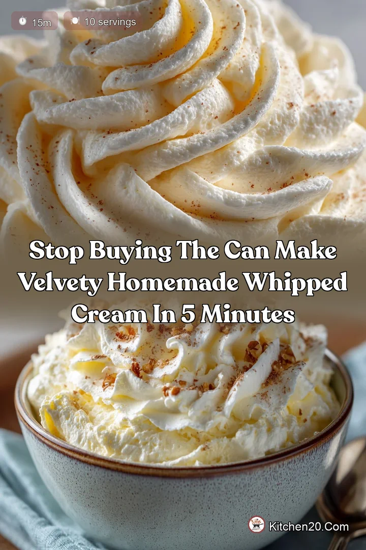 Stop Buying the Can Make Velvety Homemade Whipped Cream in 5 Minutes
