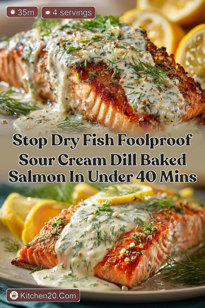 Stop Dry Fish Foolproof Sour Cream Dill Baked Salmon in Under 40 Mins