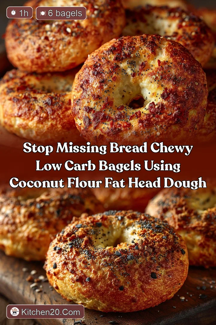 Stop missing bread Chewy Low Carb Bagels using Coconut Flour Fat Head Dough