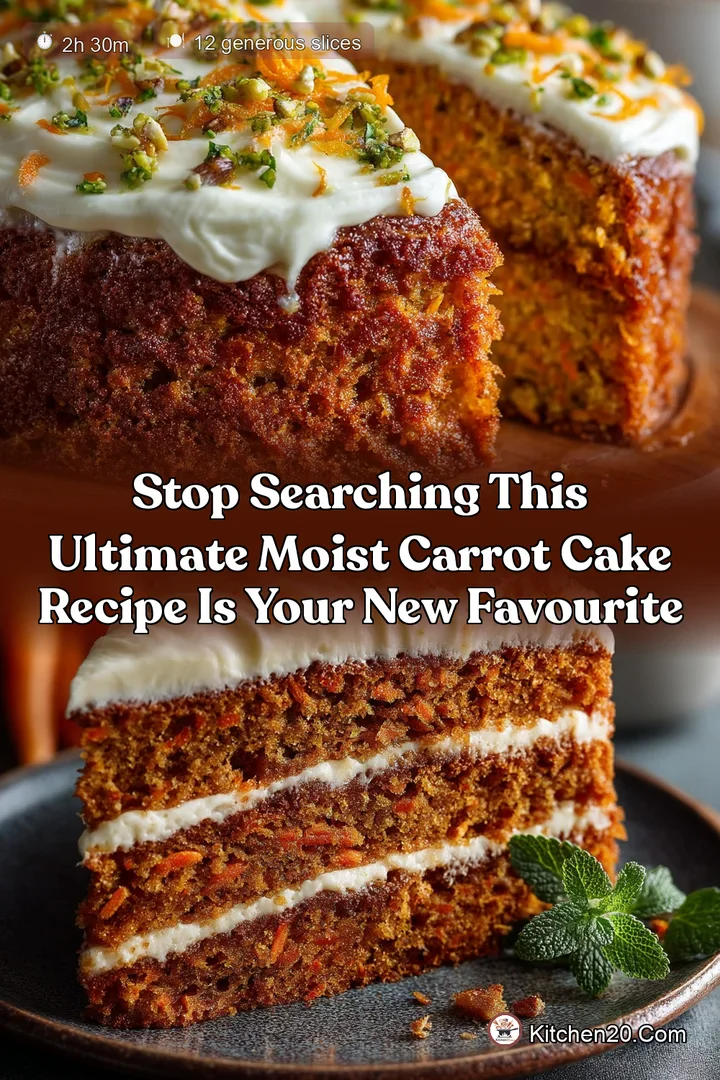 Stop Searching This Ultimate Moist Carrot Cake Recipe is Your New Favourite