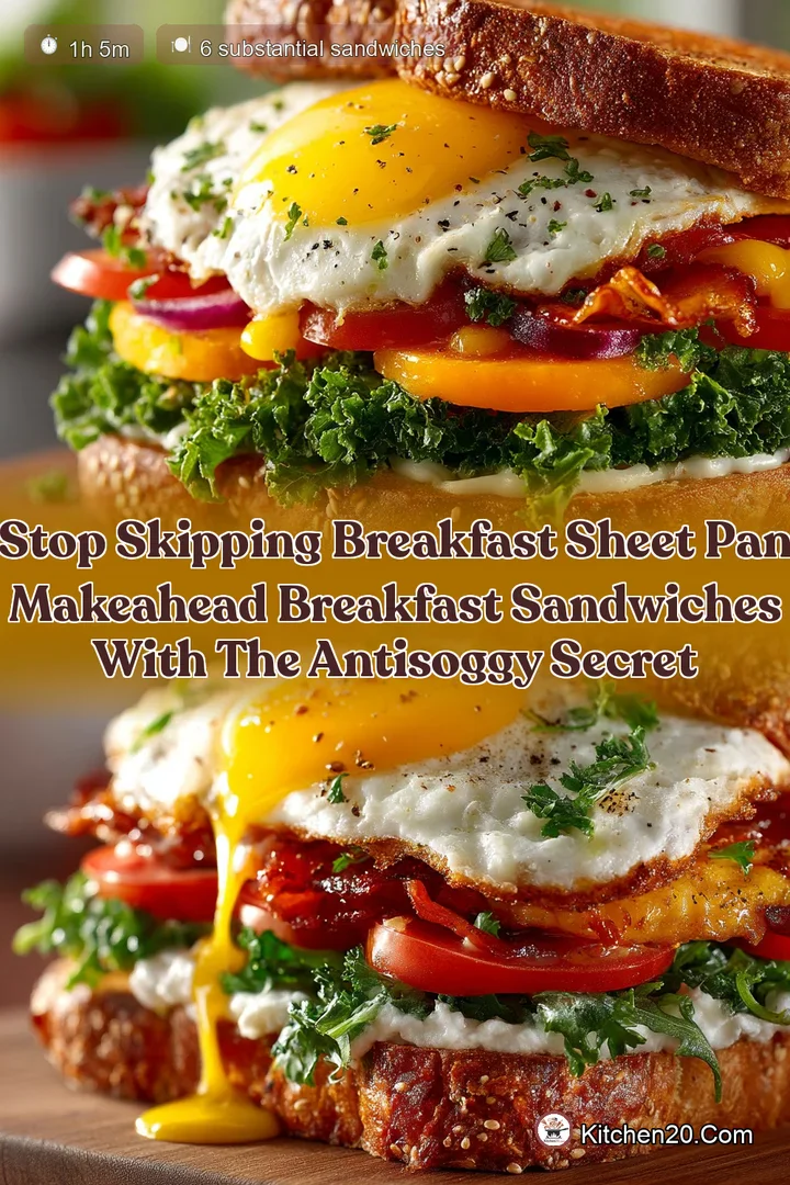 Stop skipping breakfast Sheet Pan MakeAhead Breakfast Sandwiches with the antisoggy secret