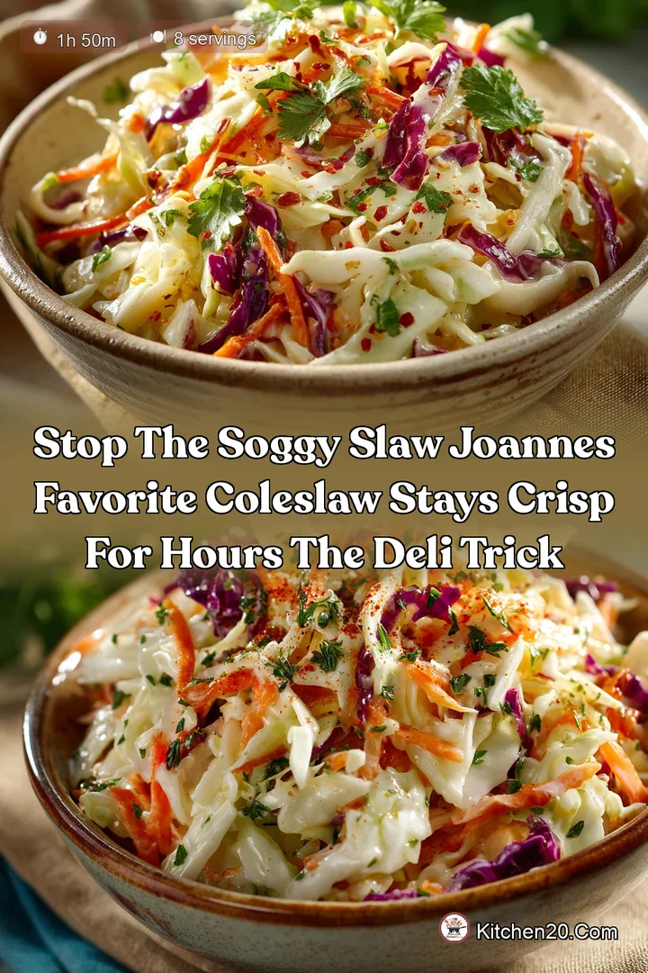 Stop the Soggy Slaw Joannes Favorite Coleslaw Stays Crisp for Hours The Deli Trick