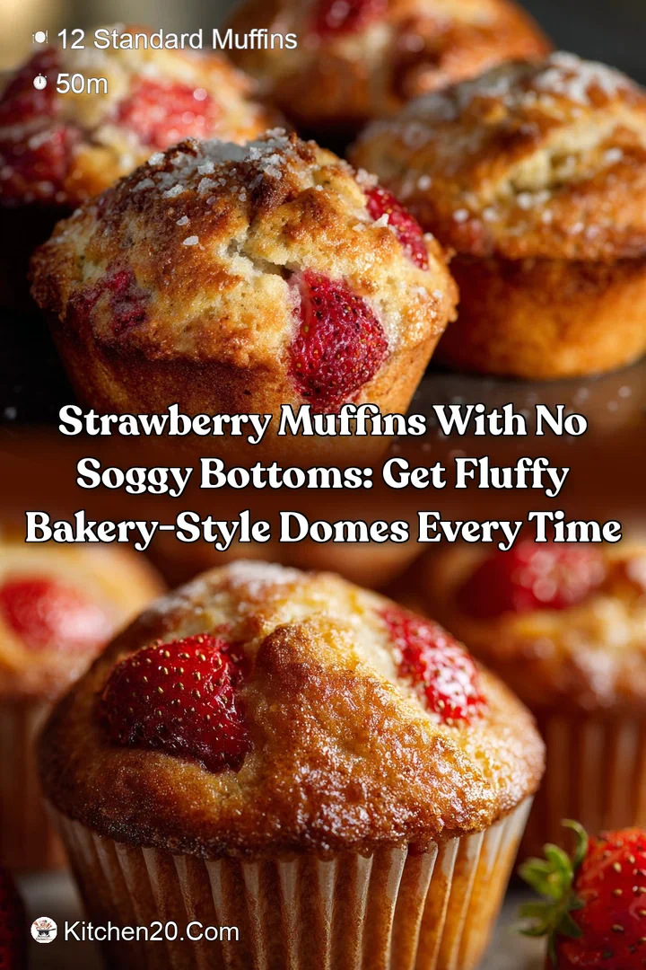Strawberry Muffins With No Soggy Bottoms: Get Fluffy Bakery-Style Domes Every Time
