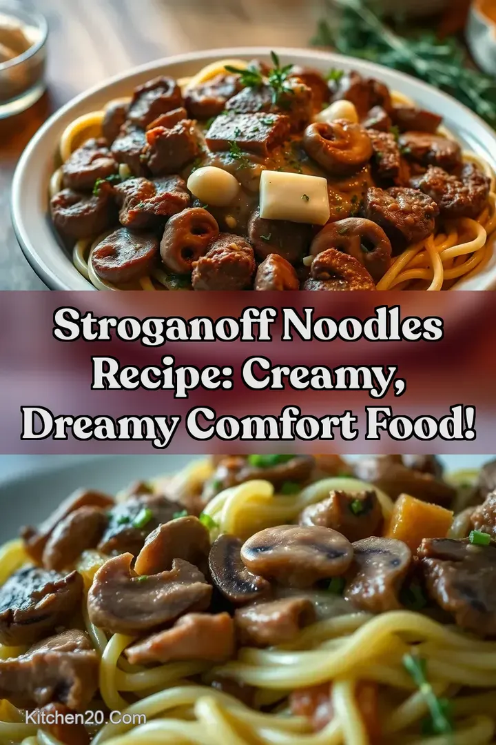 Stroganoff Noodles Recipe: Creamy Dreamy Comfort Food!
