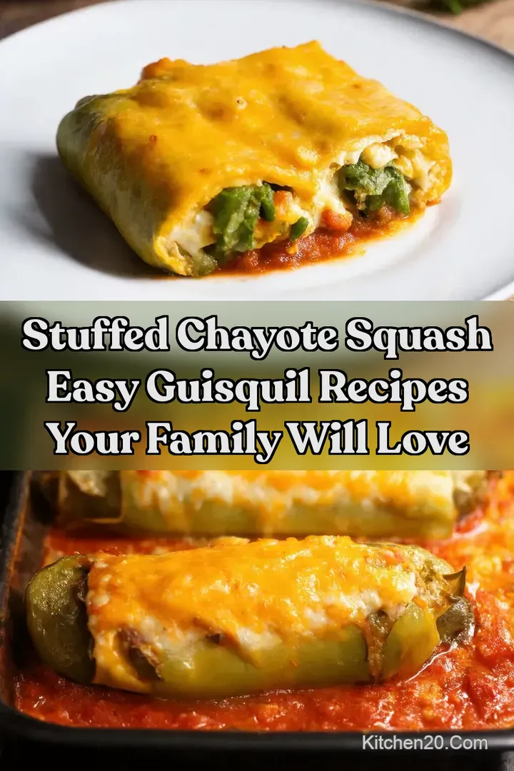 Stuffed Chayote Squash Easy Guisquil Recipes Your Family Will Love
