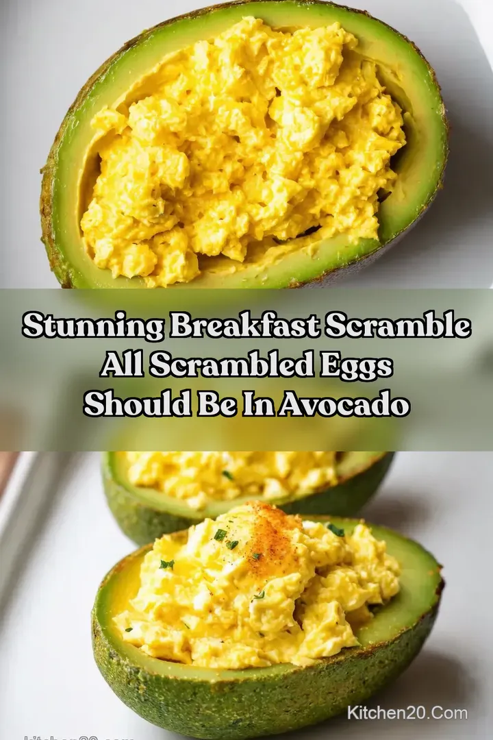 Stunning Breakfast Scramble All Scrambled Eggs Should Be in Avocado