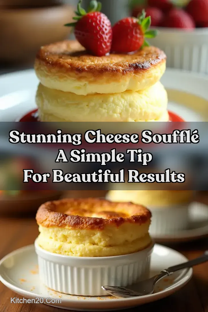 Stunning Cheese Souffl&eacute; A Simple Tip for Beautiful Results