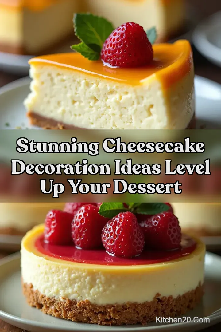Stunning Cheesecake Decoration Ideas Level Up Your Dessert