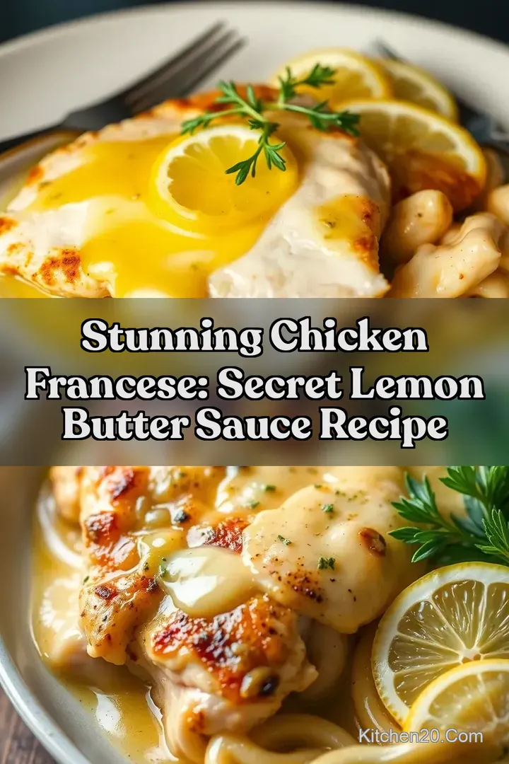 Stunning Chicken Francese: Secret Lemon Butter Sauce Recipe