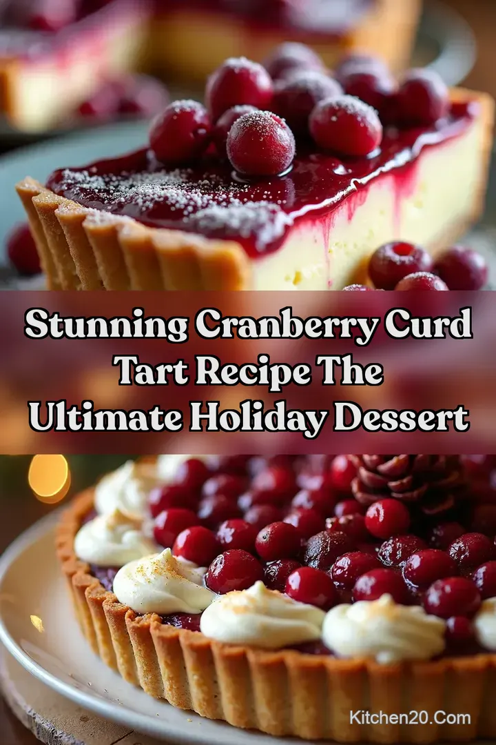 Stunning Cranberry Curd Tart Recipe The Ultimate Holiday Dessert