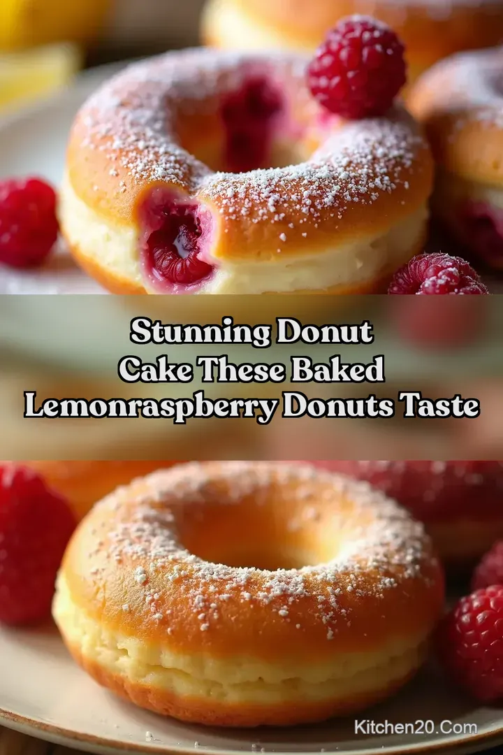 Stunning Donut Cake These Baked LemonRaspberry Donuts Taste