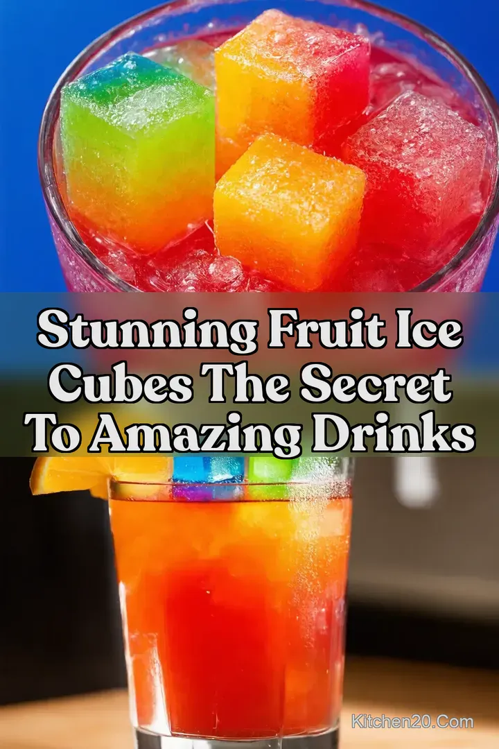 Stunning Fruit Ice Cubes The Secret To Amazing Drinks