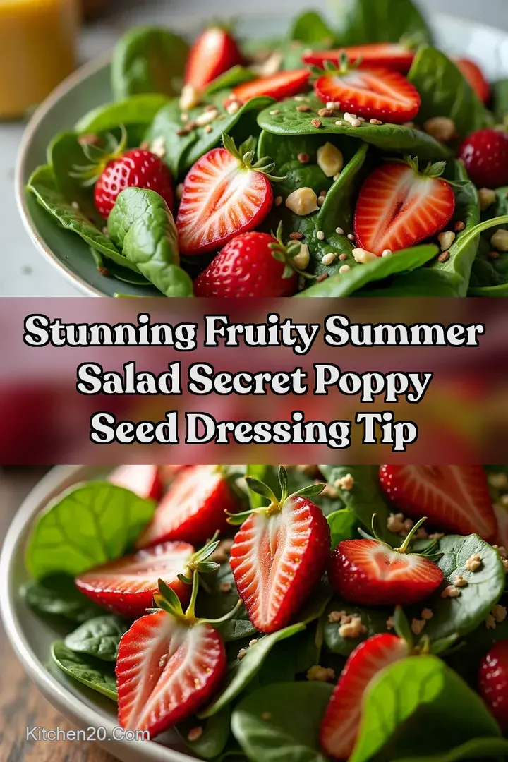 Stunning Fruity Summer Salad Secret Poppy Seed Dressing Tip