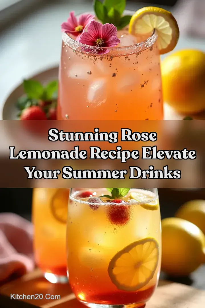 Stunning Rose Lemonade Recipe Elevate Your Summer Drinks