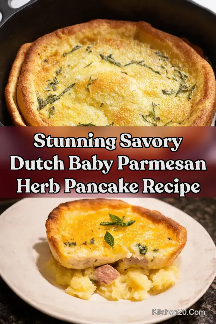 Stunning Savory Dutch Baby Parmesan Herb Pancake Recipe