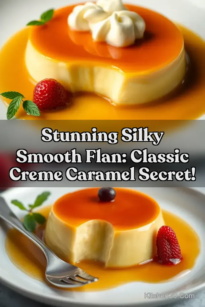Stunning Silky Smooth Flan: Classic Creme Caramel Secret!