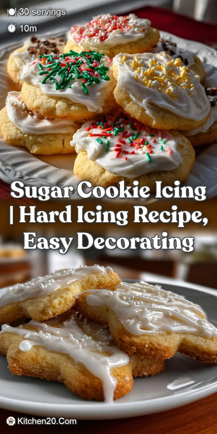 Close-up shot of a sugar cookie with hardened icing. The glassy surface reflects light, showcasing a flawless finish with ...