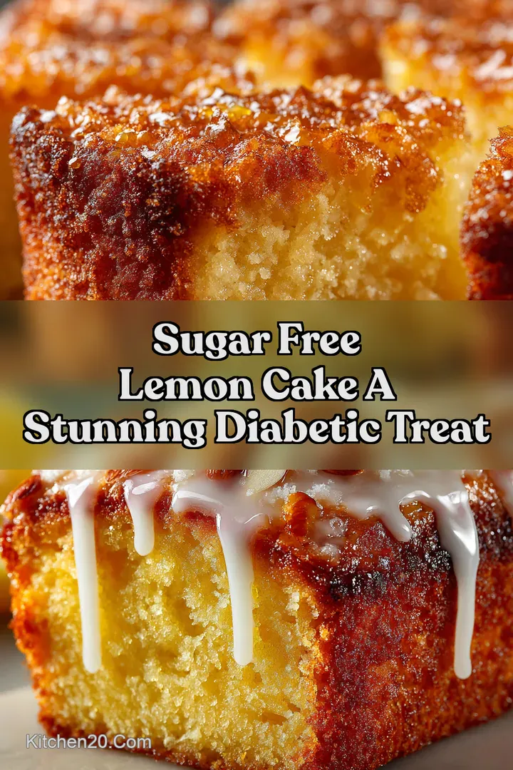Sugar Free Lemon Cake A Stunning Diabetic Treat